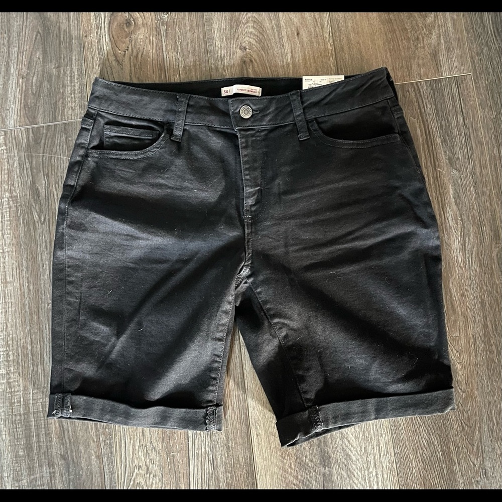 Denim Bermuda shorts